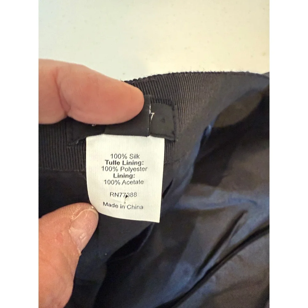 J.Crew Womens Silk Pleated A-Line‎ Mini Skirt Party Cocktail Black Size 2 tulip